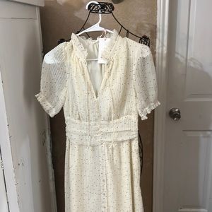 Vintage inspired calf length dress